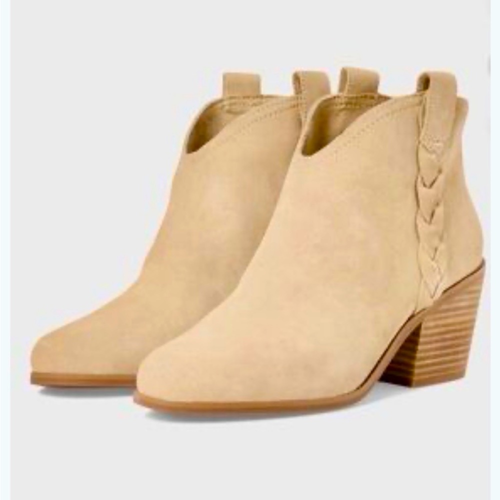 NWT TOMS suede booties